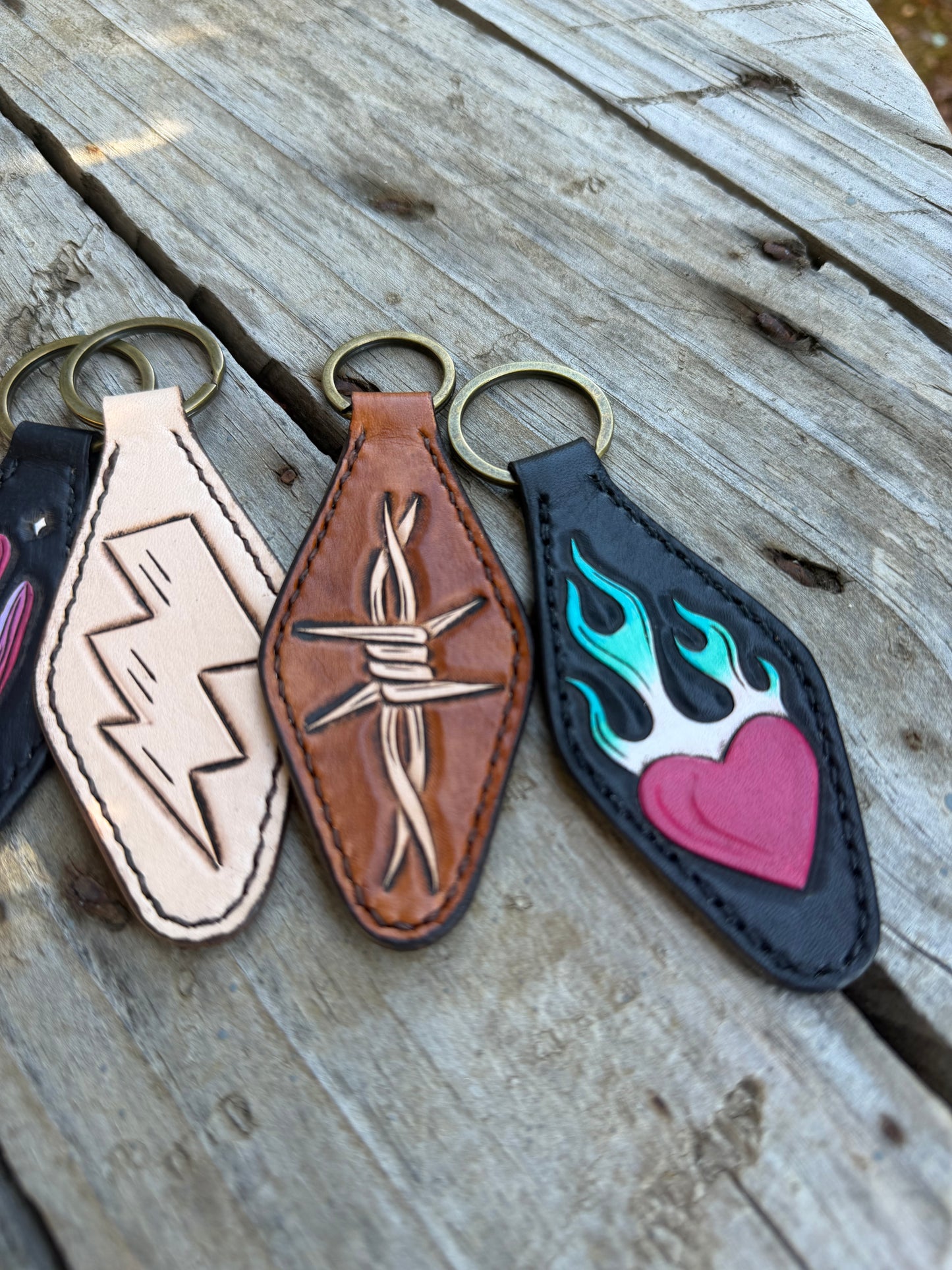 Heart On Fire Keychain