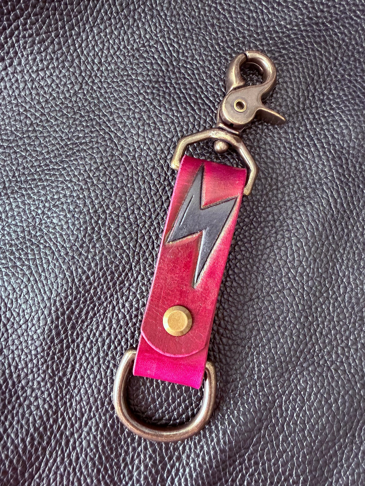 Oxblood Bolt Keychain