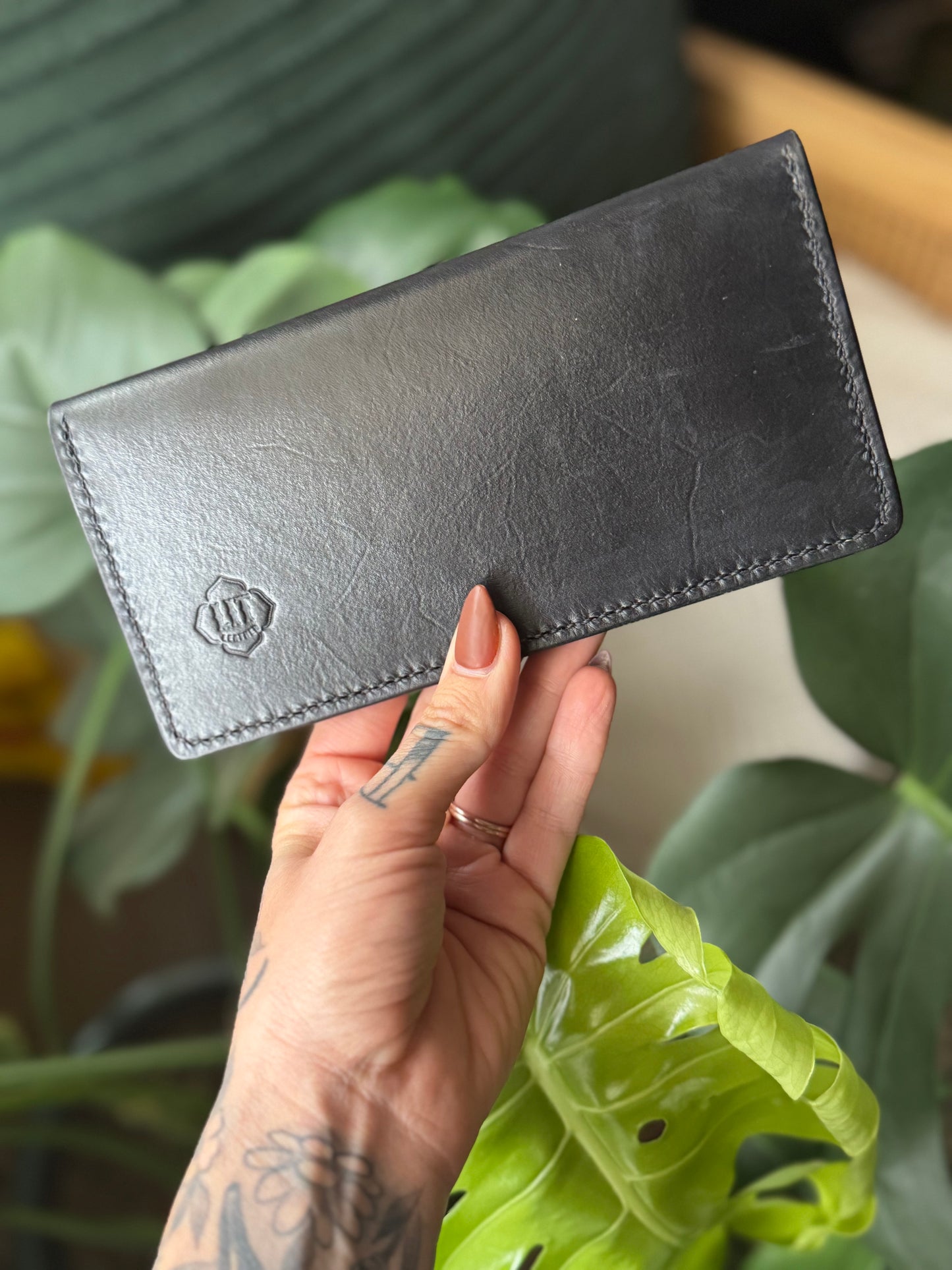 Pink Flower OG Long Wallet