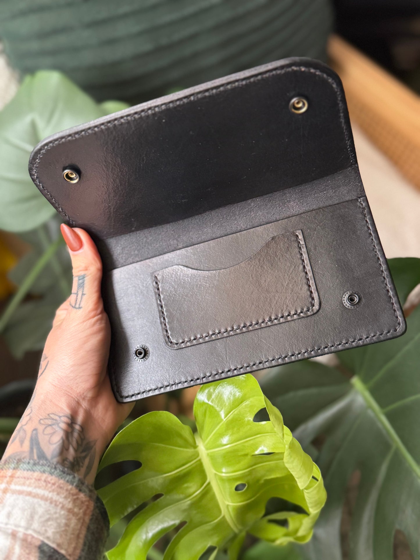 Pink Flower OG Long Wallet
