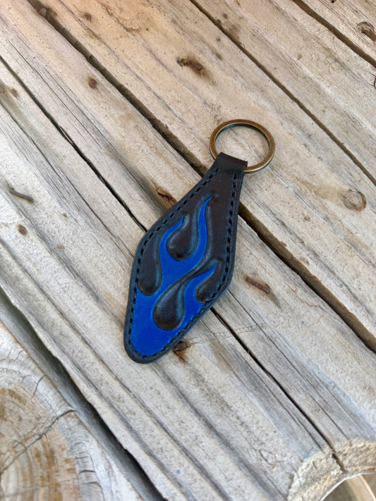 Blue Flame Keychain