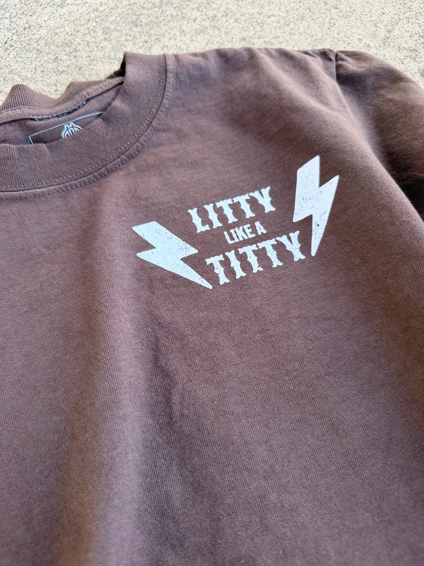 Litty Titty Mocha Crop