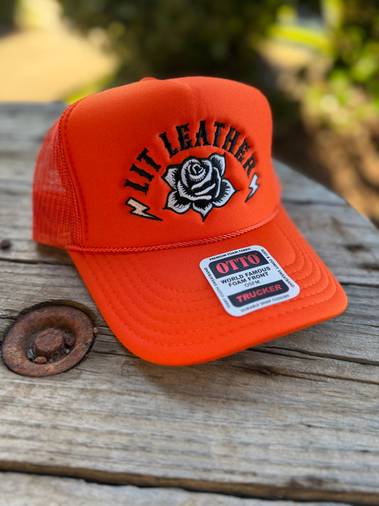 Orange LIT Trucker Hat