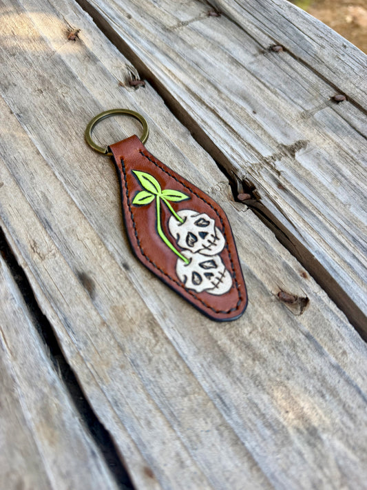Cherry Skulls Keychain