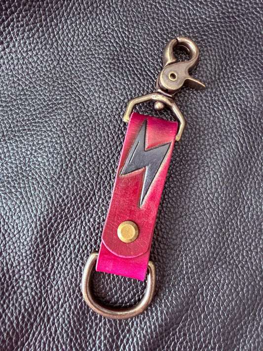 Oxblood Bolt Keychain