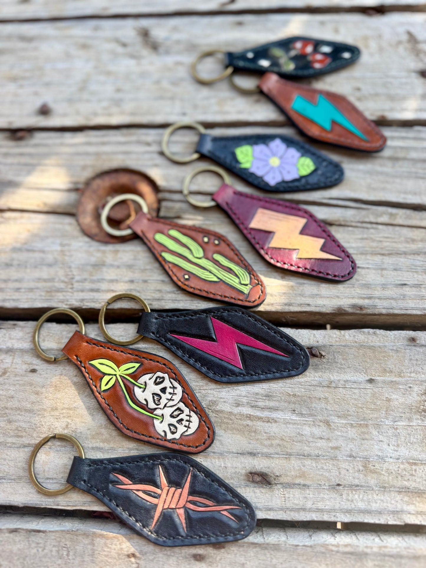 Cherry Skulls Keychain