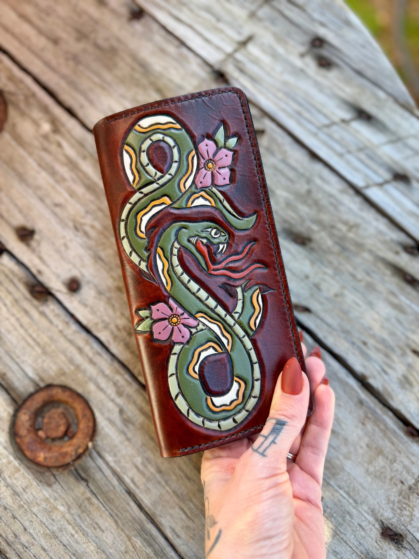 Snake Long Wallet