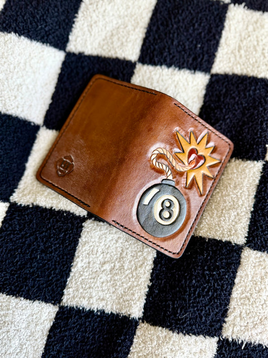 Flaming 8 Ball Wallet