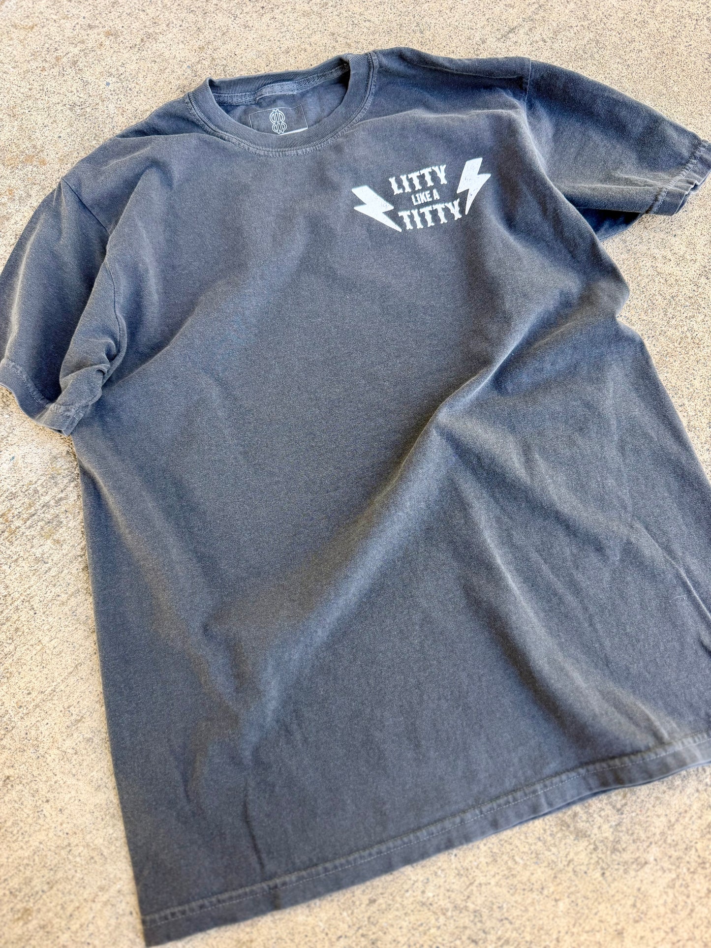 Litty Titty Pepper (aka Faded Black) T-Shirt